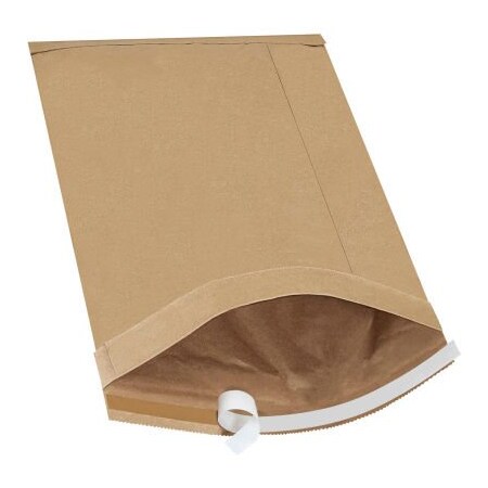 THE PACKAGING WHOLESALERS Self Seal Padded Mailers, #7, 14-1/4"W x 20"L, Kraft, 50/Pack ENVB811SS